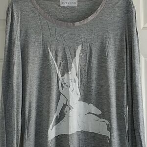 Intrend T-Shirt Gray The Kiss of Cupid&Csyche SZ L